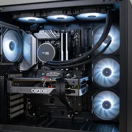 Desktop computer interior