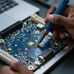 Laptop circuit board repair